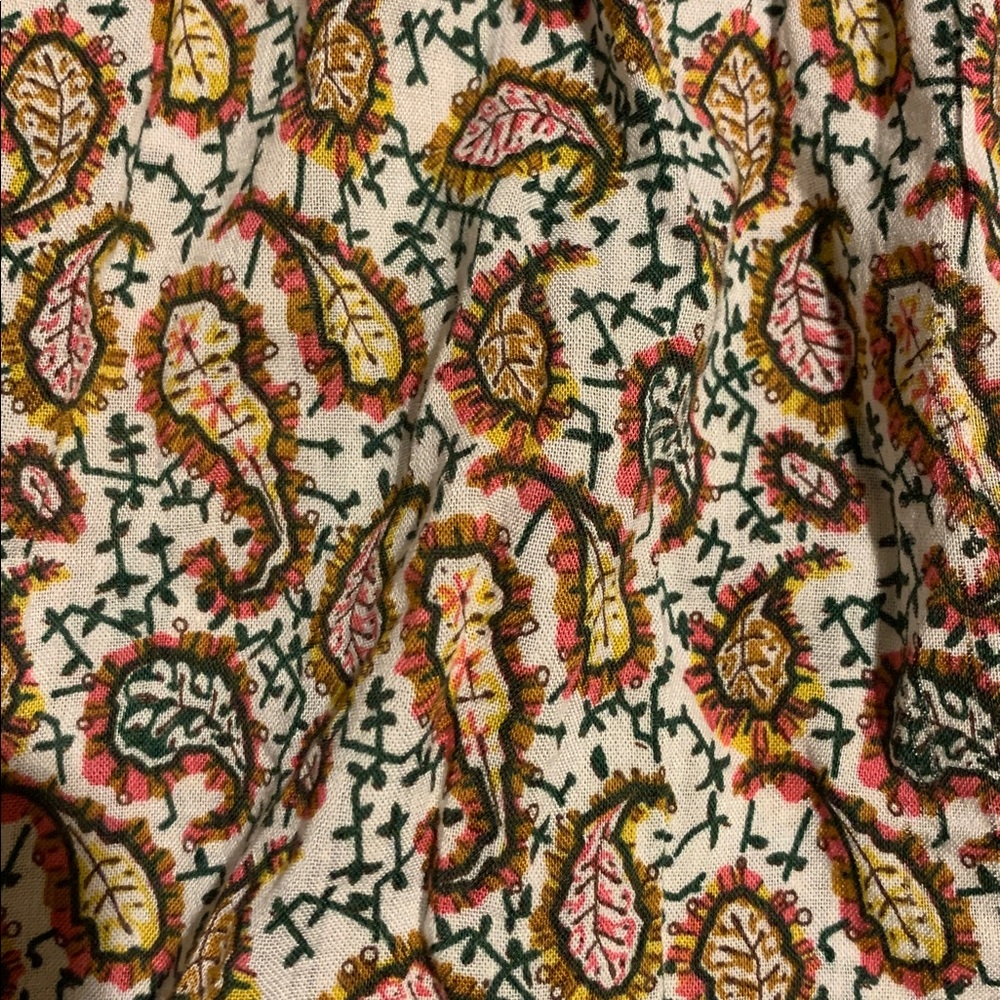 THML Multicolor Paisley Smocked Tank with Ruffle Straps - Picture 7 of 8